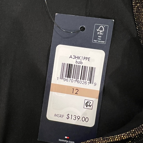 Tommy Hilfiger long sleeve formal dress - Picture 3 of 9